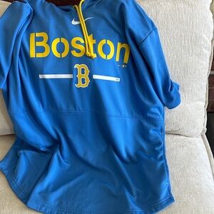 Nike Blue Boston Red Sox Pullover with pockets!